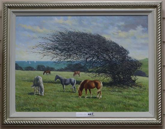 Roy Millar, oil on canvas, Natures Sculptor, signed, 39 x 55cm